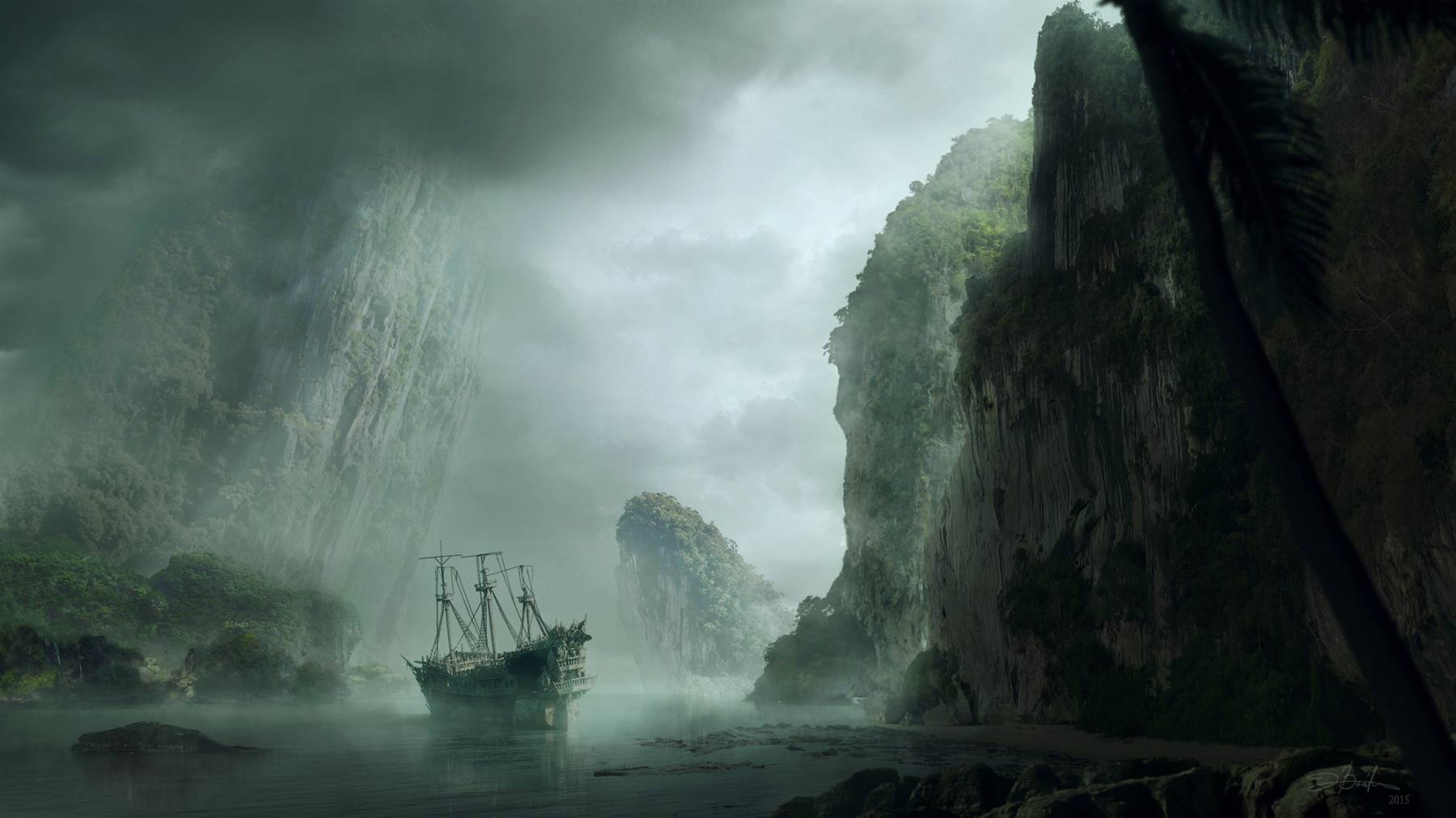 Moody matte painting